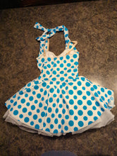 Load image into Gallery viewer, Weisseman White Blue Polka Dot Halter Costume
