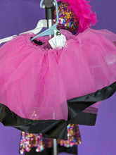 Load image into Gallery viewer, Curtain Call Black and Pink 2 in1 Biketard and Tutu
