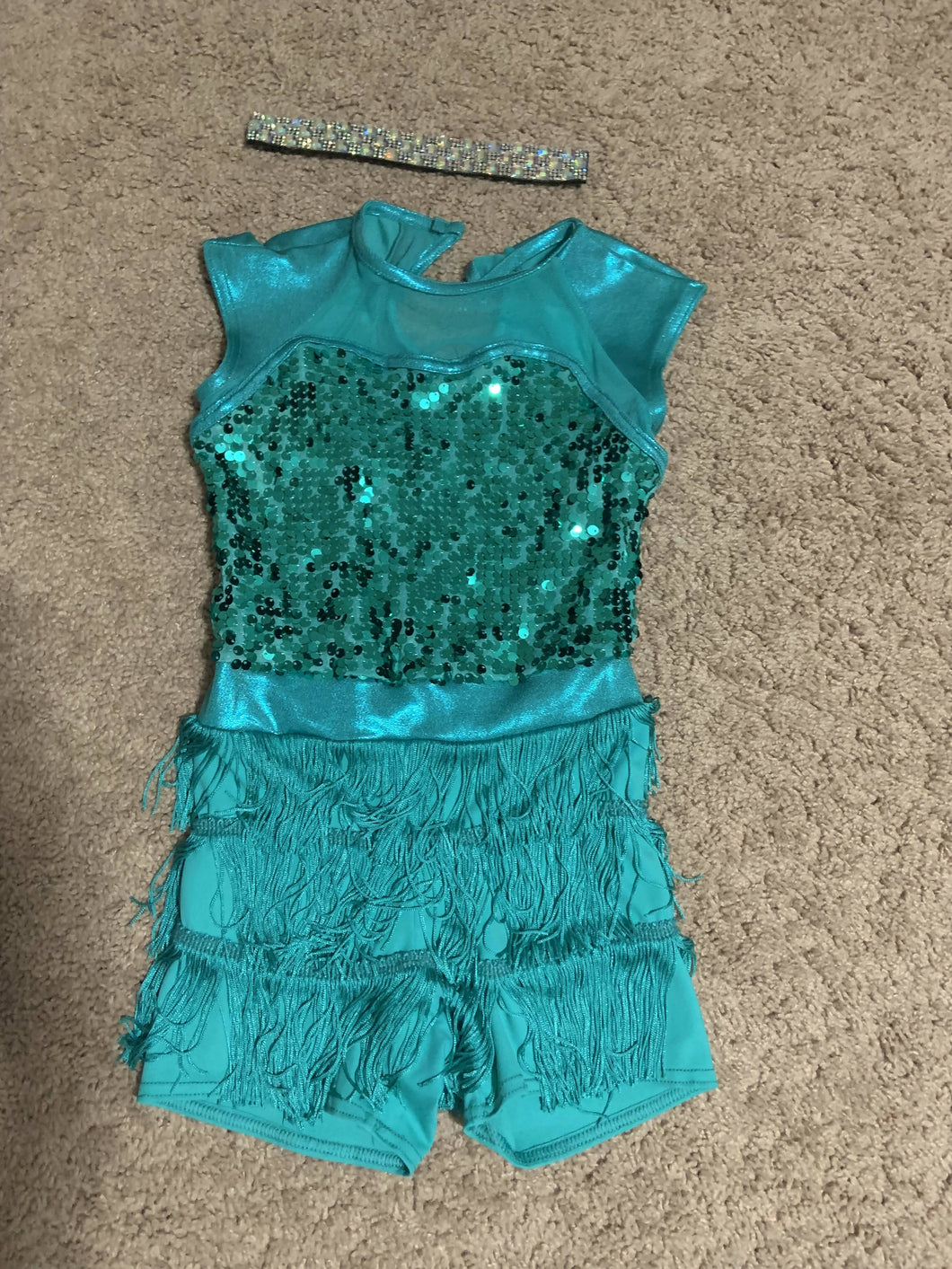 Green Sequin Tap or Jazz Costume