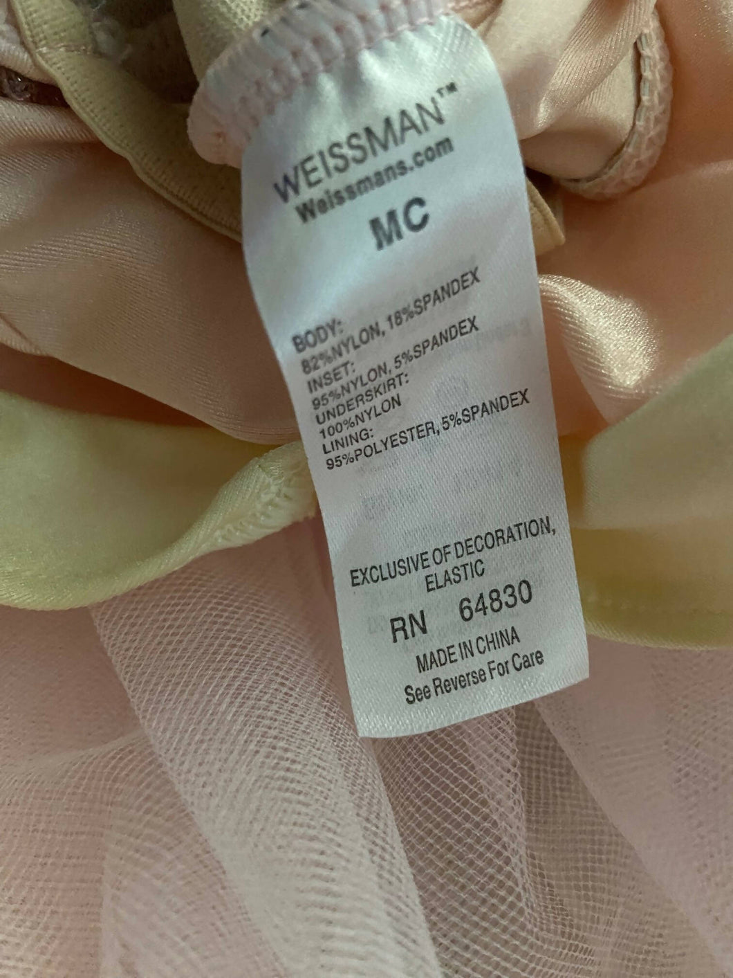 Cream and Light Pink Ballet Costume (MC)