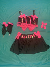 Load image into Gallery viewer, Pink and Black 2 Piece Costume
