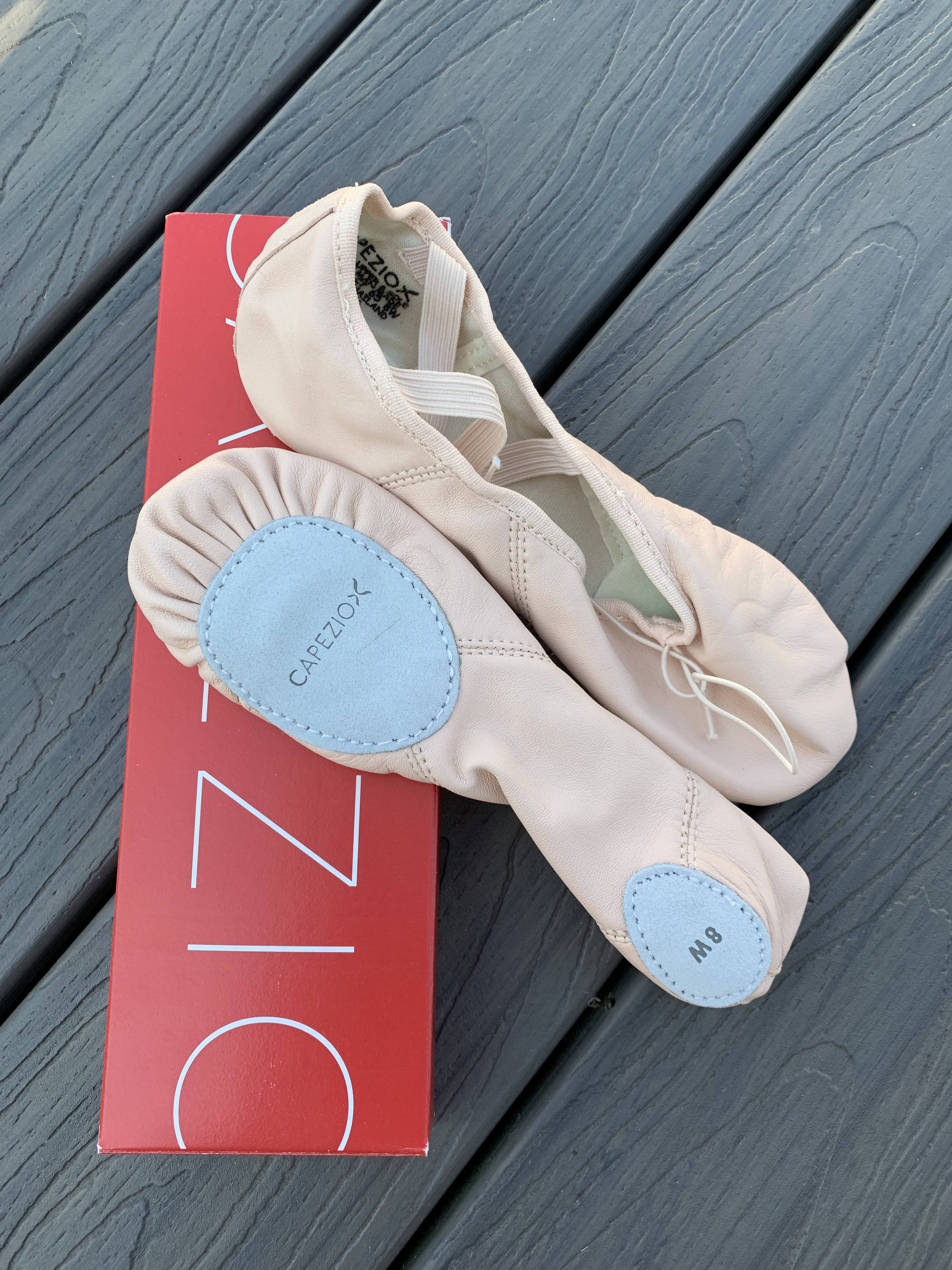 CAPEZIO Adult Juliet Leather Split Sole Ballet Shoes Dancewear Closet LLC