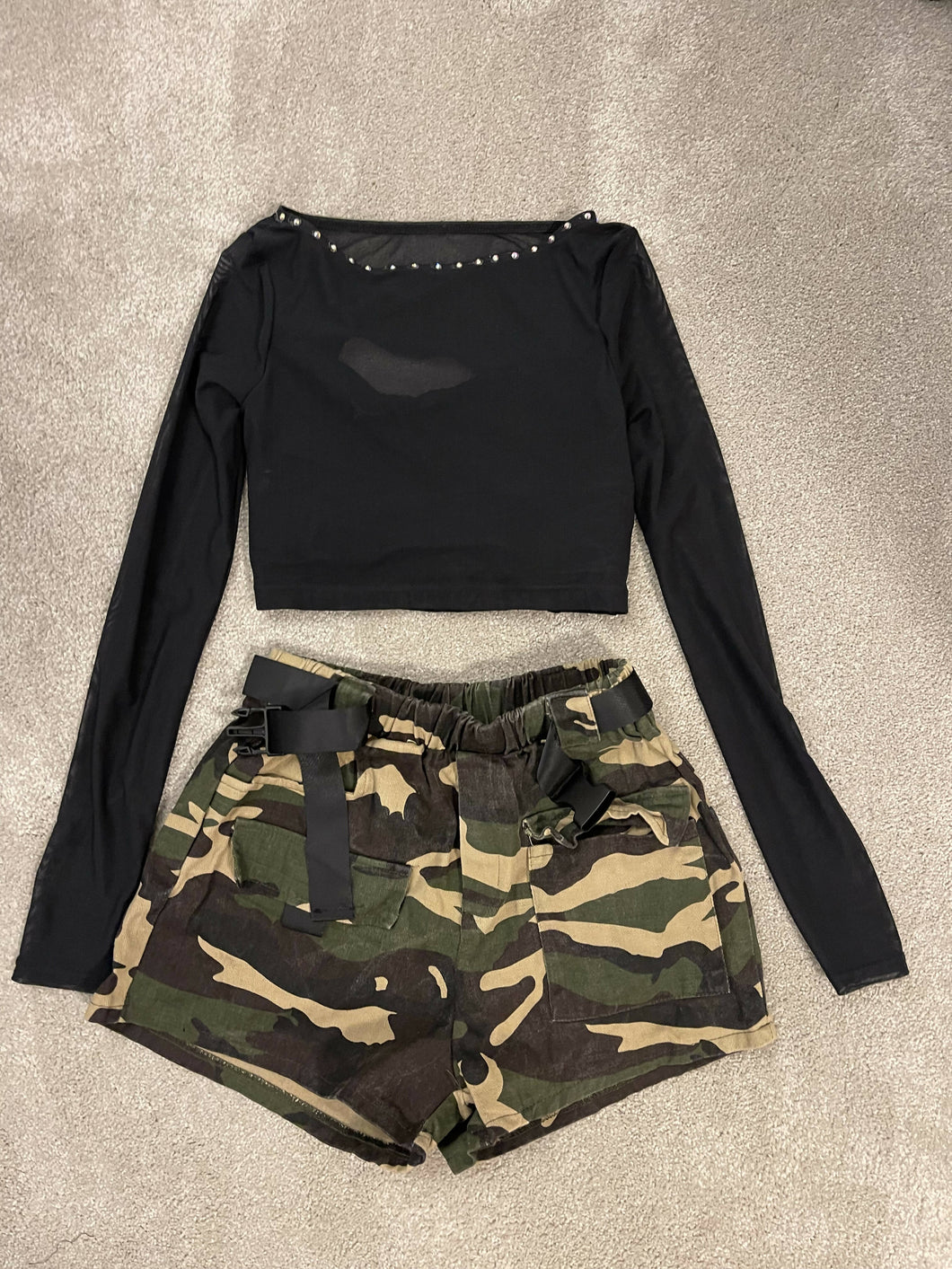 Balera Top and Camo shorts