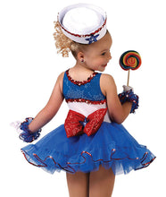 Load image into Gallery viewer, A WISH COME TRUE Sailor Character Tutu Dress - Red/White/Blue - X-Small Child - &quot;Goodship Lollipop&quot;
